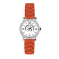 Unisex Campus Sport Watch W/ Orange Polyurethane Strap